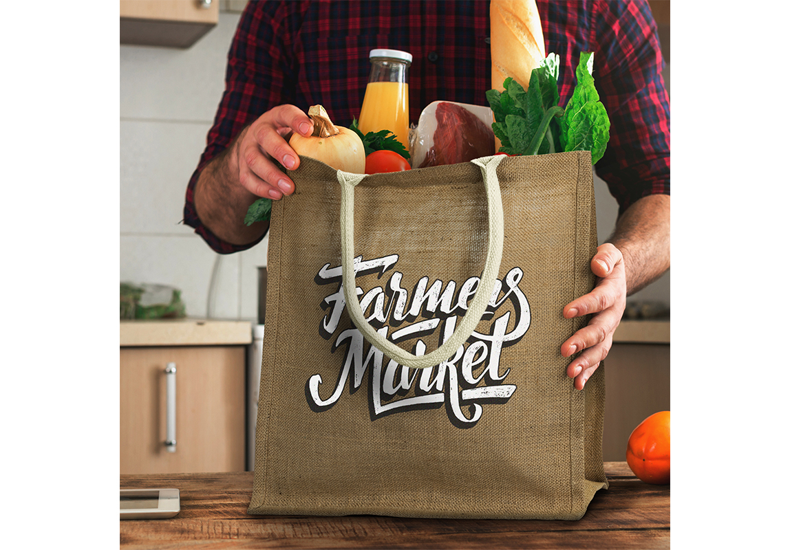 Lanza Starch Jute Tote Bag Features